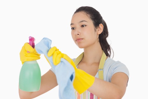 Professional cleaning of a shared residential lobby in Dulwich