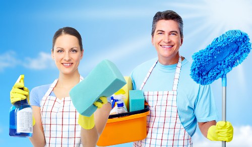 Local office cleaner handling kitchen and washroom cleaning in Dulwich